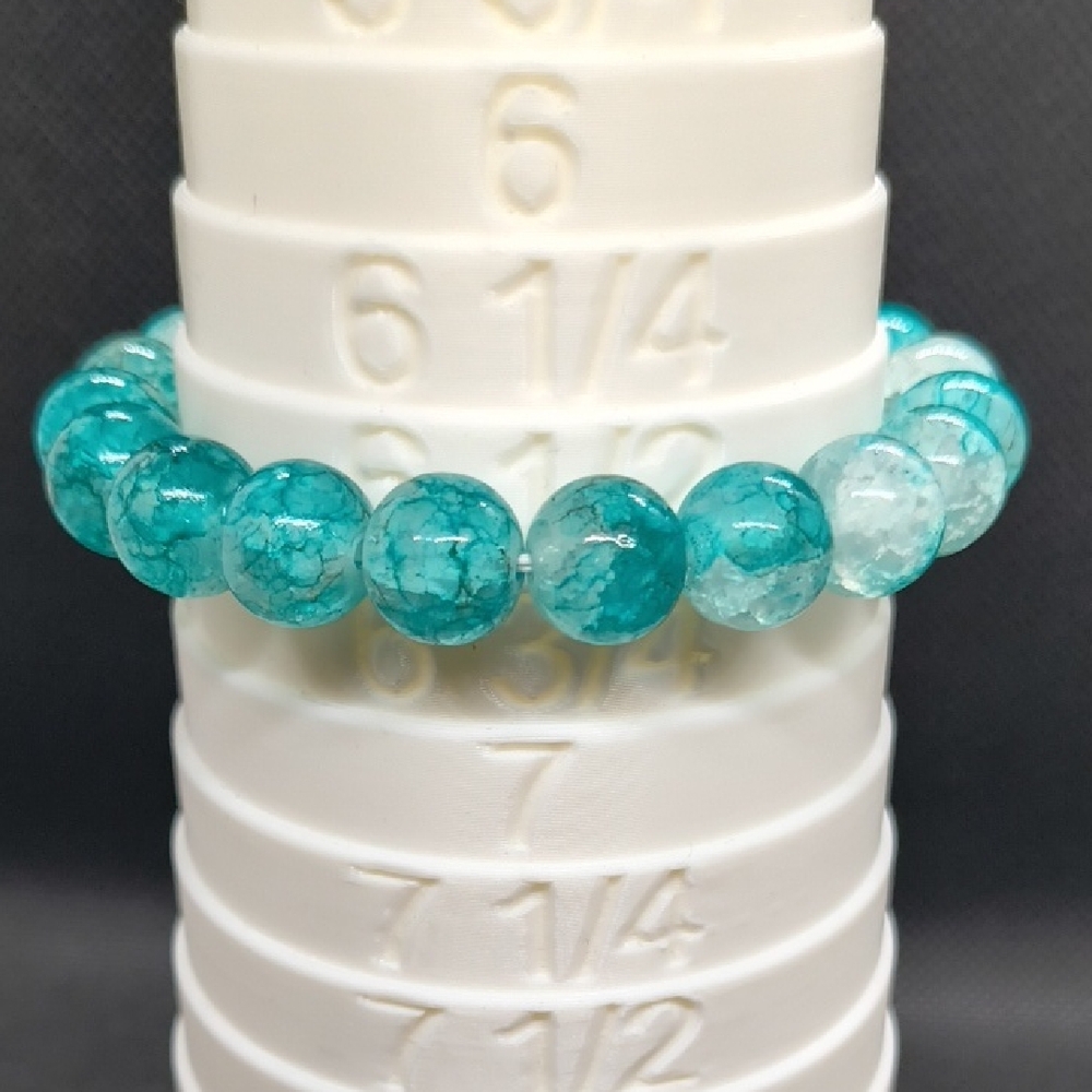 Elegant Blue Beaded Bracelet
